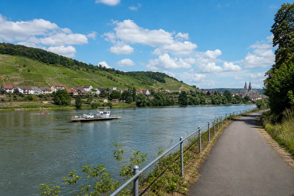 Leere zweispurige Straße, die sich durch einen hohen Gebirgspass mit Leitplanken und Almwiese zieht (mit AI erstelltes Bild)